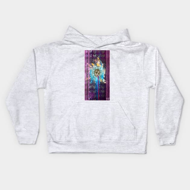 For A Minute There I Lost Myself Kids Hoodie by Bobby Zeik Art